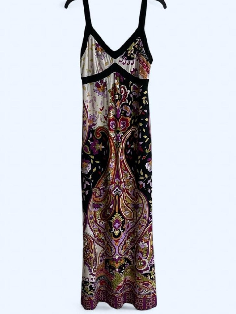 Vintage Y2K Studio JPR Boho Paisley Floral Maxi Dress Size Small